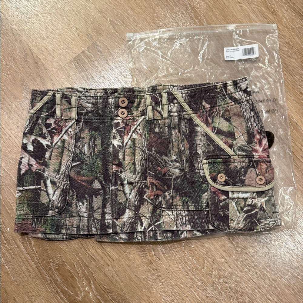 Danielle Guizio Tactical Bobcat Camo Skirt